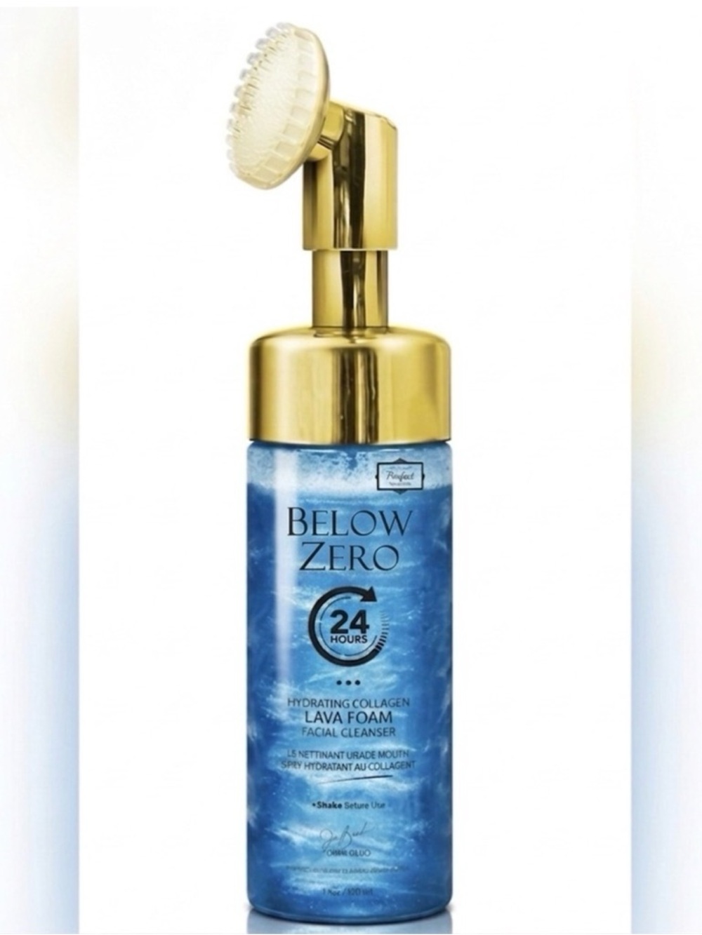 Below Zero Glacier Ice Oil Control Lava Foam Cleanser W/Brush Head ~ Retail $180